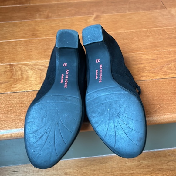Pas De Rouge Made In Italy Women's Black Suede Shoes Size…37 - Picture 11 of 11